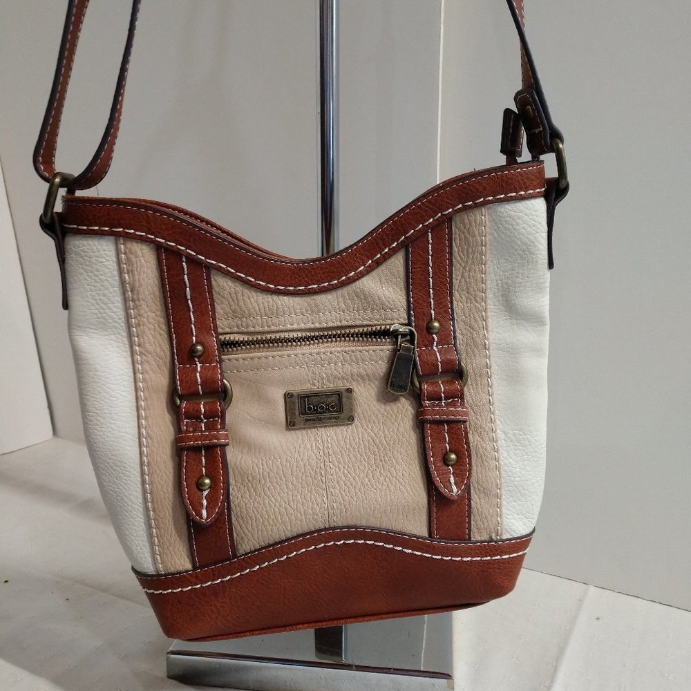 Boc Born Concept 3 tone brown crossbody bag